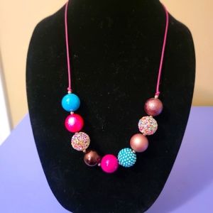 Multi colored beaded necklace